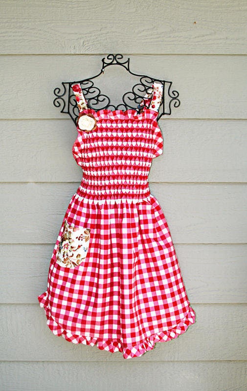 Honeycomb Smocking Womens Apron Pattern - Etsy