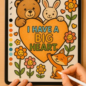 100 pages Kawaii Affirmation Coloring Pages for Kids – Printable Positive Quotes PDF | Mindfulness & Confidence Activities |Digital Download