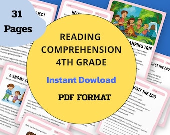 4th Grade Reading Comprehension Worksheets: Homeschool Literacy (PDF Download)