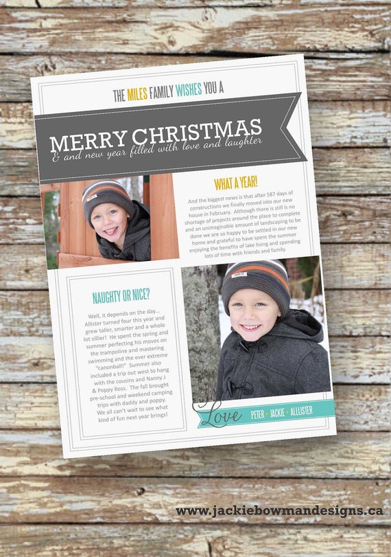 Items similar to Photo Christmas Card / Holiday Card - Printable Digital on Etsy