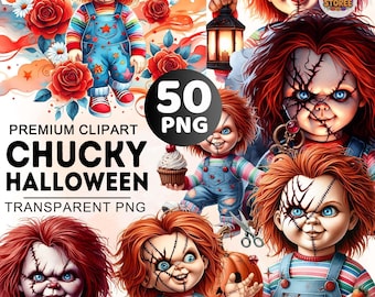 50+ Killer Characters Clipart Bundle, Slasher Movie Png, Halloween Chucky Clipart, Horror Movie Png, Spooky Clipart, Halloween Png