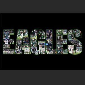 Impresión de collage de los Philadelphia Eagles