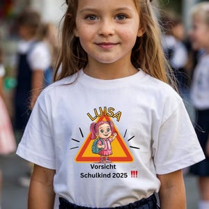 T-shirt Einschulung 2025 – Geschenkidee für Schulkind Jungen & Mädchen Schulanfänger Shirt