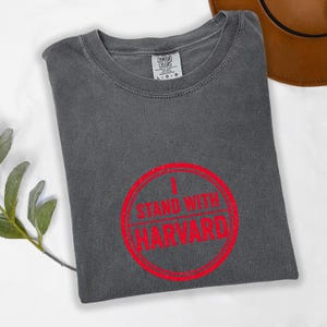 Harward Student Rights Support T‑Shirt — “I Stand With Harvard” Academic Freedom Tee, Free‑Speech Campus Protest Unisex Shirt