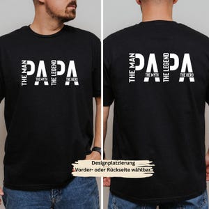 Papa the Legend Shirt mit Spruch Geschenk – Vatertagsgeschenk – Papa T-Shirt – Geschenk zum Geburtstag – Papa Shirt Vatertag