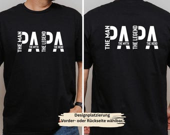 Papa the Legend Shirt mit Spruch Geschenk – Vatertagsgeschenk – Papa T-Shirt – Geschenk zum Geburtstag – Papa Shirt Vatertag