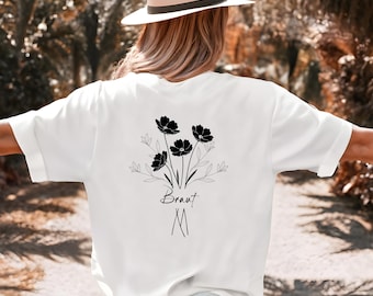 Jga tshirt Damen Braut Tshirt JGA Frauen JGA Braut Hochzeit JGA Damen Braut Trauzeugin Geschenk Freundin Team Braut Shirt Bachelorette Gift