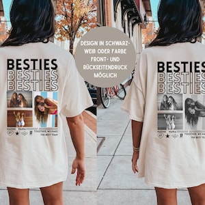 Personalisiertes Beste Freundin Geschenk T-shirt avec photo T-shirt Freundschaft Freundin Beste Schwester Geschenkidee Beste Freundin Shirt