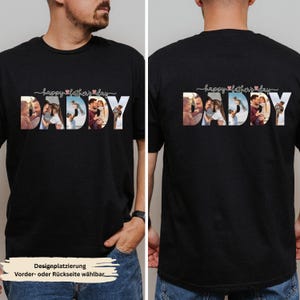 Daddy Shirt Personalisiertes Papa Geschenk mit Foto  – Vatertagsgeschenk mit Foto – Papa T-Shirt – Geschenk zum Geburtstag – Papa Shirt
