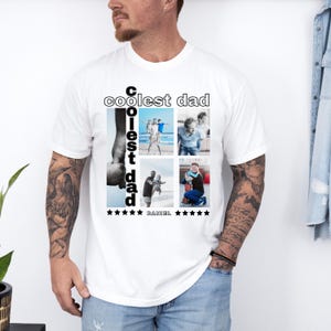 Personalisiertes Papa Tshirt Geschenk zum Vatertag Geschenk mit Foto – Papa T-Shirt – Geschenk zum Geburtstag – Papa Shirt mit Bild