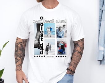 Personalisiertes Papa Tshirt Geschenk zum Vatertag Geschenk mit Foto – Papa T-Shirt – Geschenk zum Geburtstag – Papa Shirt mit Bild