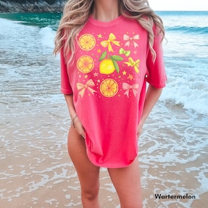 Lemon T-shirt, Lemon Shirt, Coquette Lemons, Lemon Lover, Food Shirt, Yellow Coquette, Italian Lemons, Boho Shirt Fruit Shirt, Vintage Lemon