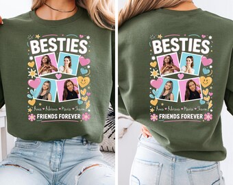 Personalisiertes Beste Freundin Geschenk T-Shirt mit Foto Freundschaft T-Shirt  Freundin Beste Schwester Geschenkidee Beste Freundin Shirt