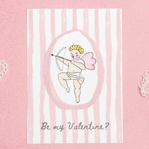 Tarjeta de San Valentín con Cupido: descarga digital Tarjeta de San Valentín o Galentine's