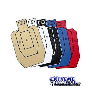 USPSA 1/4 Scale Dry Fire Target: High Contrast Practice