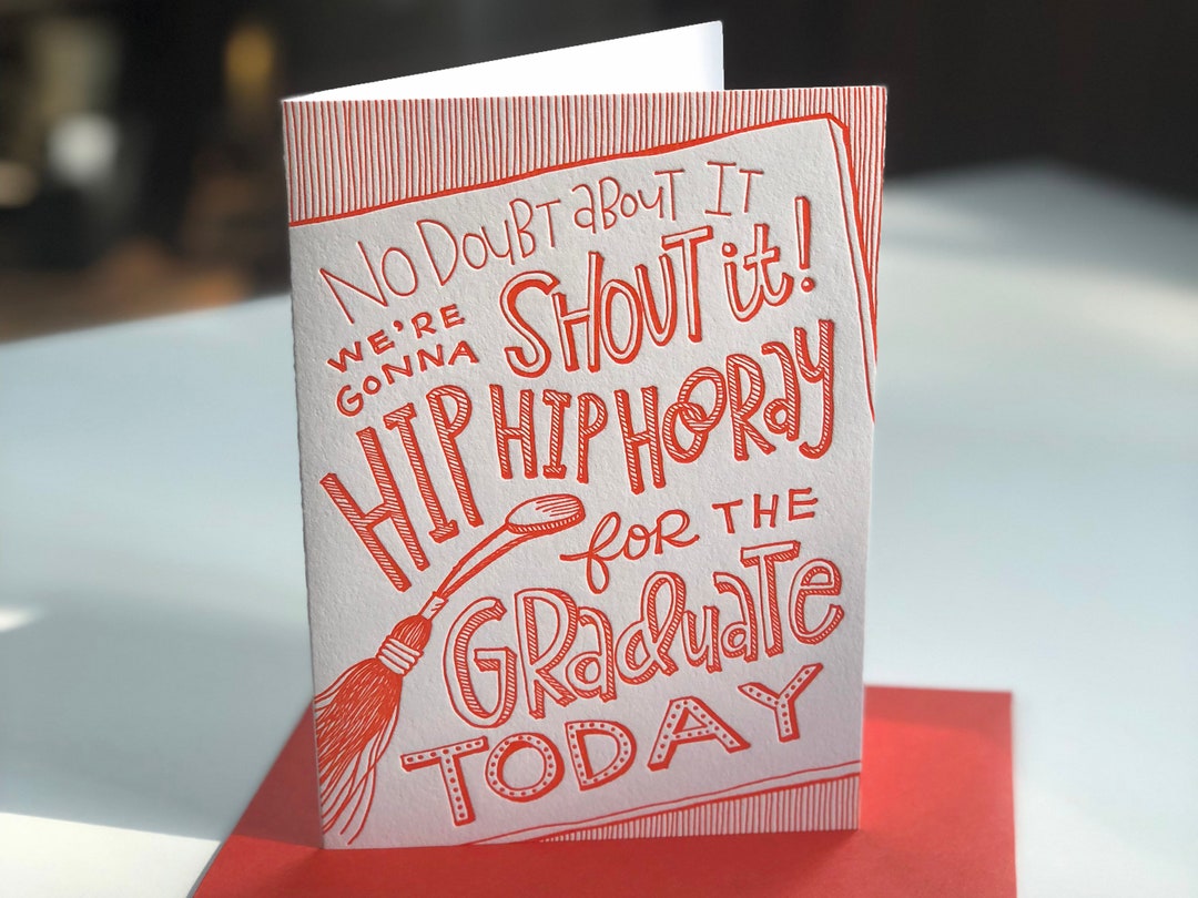 Fun Graduation Card - Congratulations Class of 2025 - Hand Lettering ...