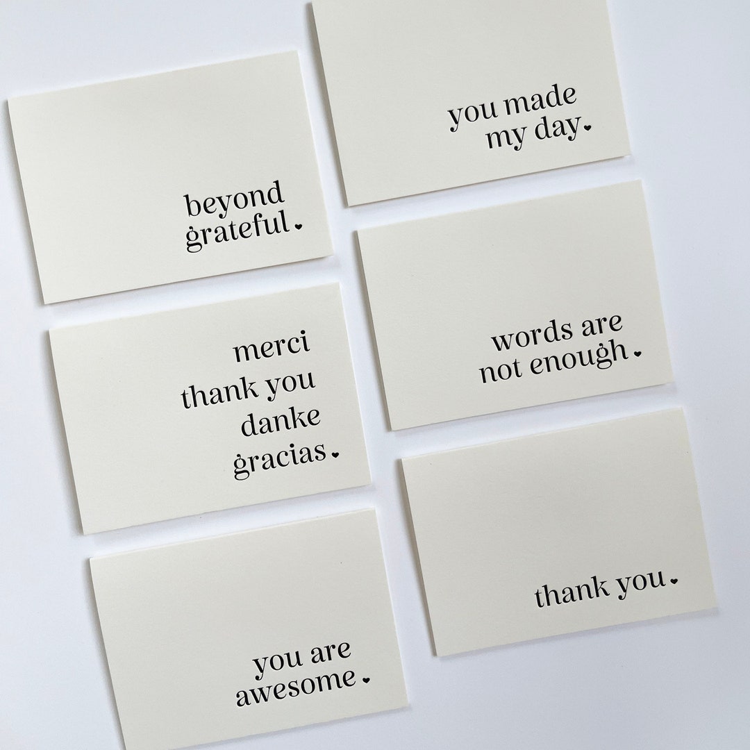 Thank You Kindly - Fancy Pants Letterpress Flat Notecards