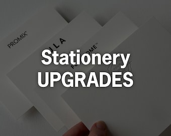 Personalized Letterpress Stationery Upgrades