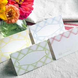 Letterpress Place Cards, Outdoor Wedding Table Setting, Set of 10 Table Cards, Picnic Decor, Bridal Brunch, Baby Shower Decor