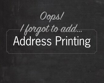 Simple Stationery | Return Address Printing **ADD-ON only**