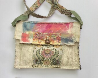 Artsy Crossbody Bag, Recycled Materials