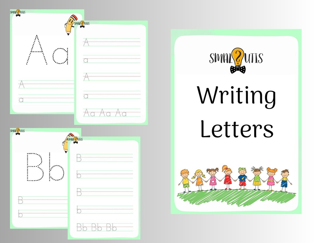Writing Letters Worksheets.pdf Writing Letters – Alphabet Tracing Worksheets (PDF Printable / 2 Files ...