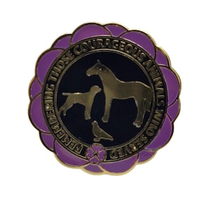 NI Purple Poppy Memorial Fund Enamel Badge