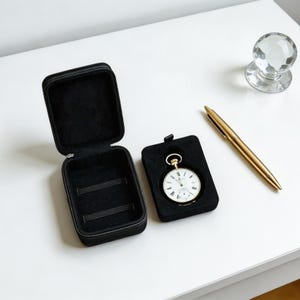 Pocket Watch Display Box, Customizable Watch Holder for Dresser, Father's Day Gift for Dad, Unique Gift for Watch Lover,