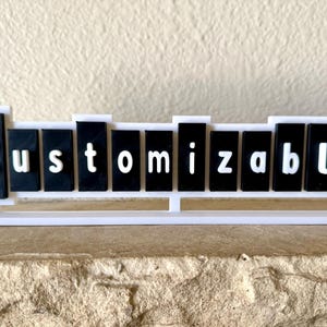 Custom Nameplate Personalized Desk Decor Custom Desk Sign Unique Custom Gift 3D Printed Desk Sign with Bold Colors