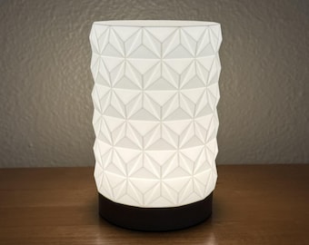 3D Printed LED Night Light USB Table Lighting Stylish Home Decor Modern Bedside Lamp Minimalist Desk Light Geometric Accent Nightstand