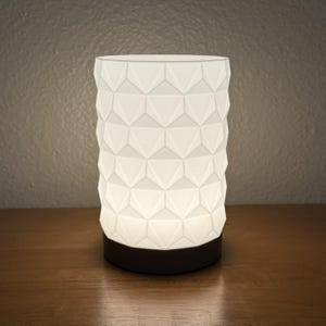 3D Printed LED Table Lamp Modern Night Light USB Desk Lamp Minimalist Home Decor Unique Accent Light Geometric Lamp Shade Gift