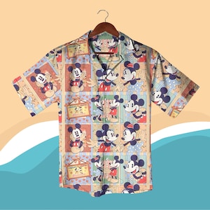 Mickey Mouse Cruise Pirate Hawaii Shirt, Mickey Mouse Ahoy Button Up Shirt, Mickey Beach Hawaiian Shirts, Mickey Minnie Shirt