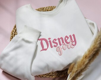 Embroidered Sweater, Girl Shirt, Crewneck Sweatshirt, Cartoon Shirt, Sweatshirt Women, Cute Sweater