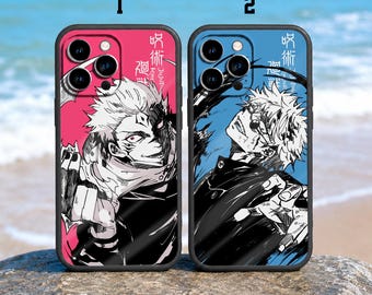 Anime Manga Phone Case, Sorcerer Duo Inspired iPhone Case, Japanese Anime Aesthetic Cover, Iphone Samsung Case, Otaku Gift