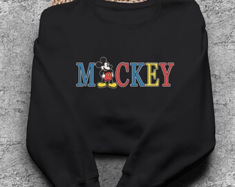 Sudadera vintage con bordado de Mickey