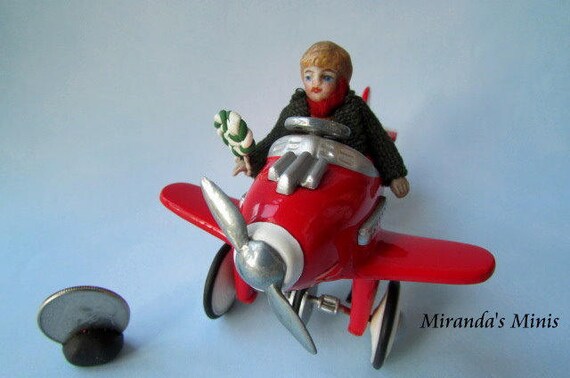 vintage metal airplane