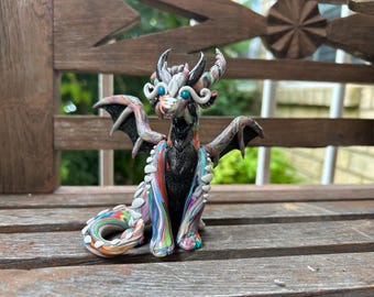 Colorful Marbled Scrap Dragon