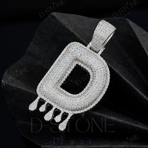 Sieraden voor heren aangepaste moissaniethanger, Iced Out Diamond Pendant, Rapper herenhanger, 925 sterlingzilveren hiphop Moissanite-hanger