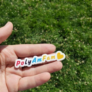 Polyamfam Aufkleber - Wasserfeste Aufkleber - Glanz Aufkleber - PolyAm Aufkleber - Hochglanz