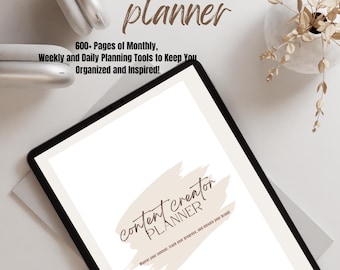 Digital Content Creator Planner | Social Media Planner for iPad (GoodNotes & Notability)