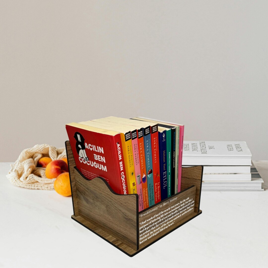 Personalized Book Holder, Valentines Day Gift Book Organizer for Desk ...