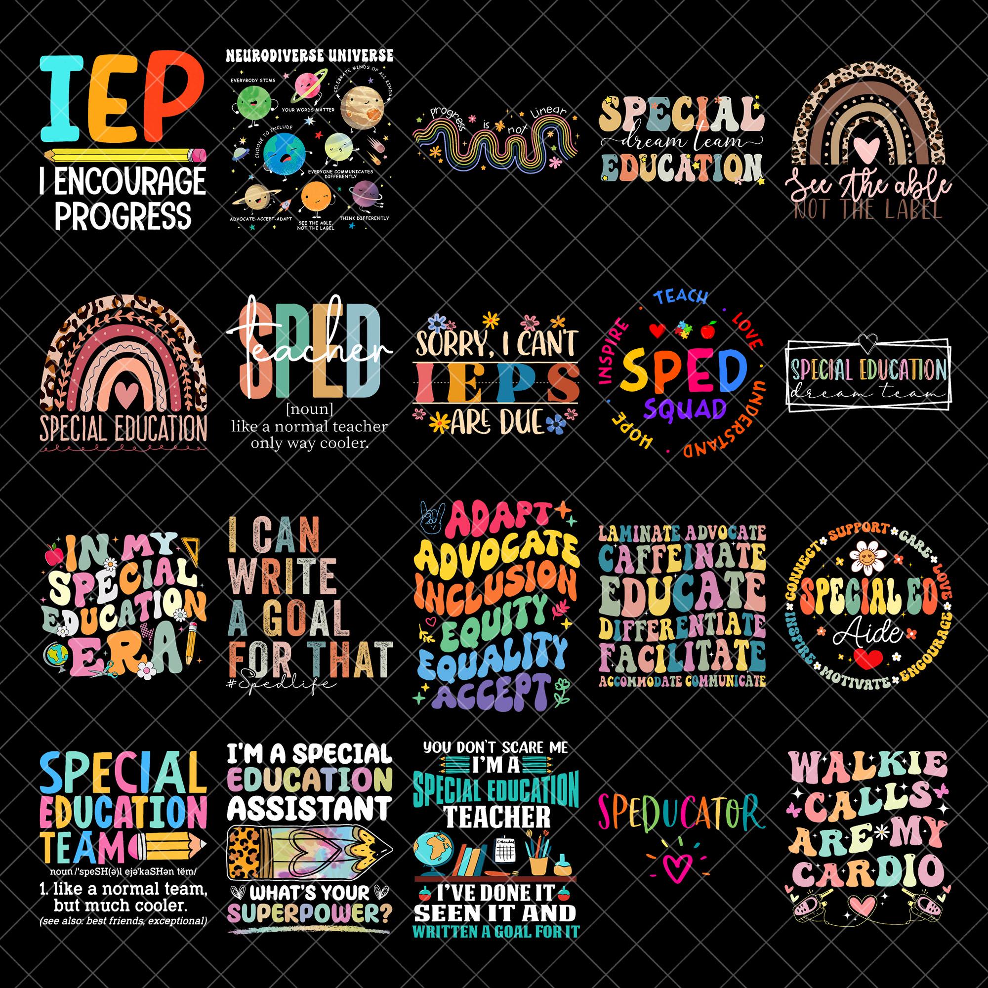 Special Education png Bundle, Teachers Day png, western Special png, Teacher png, sublimate designs,Digital download