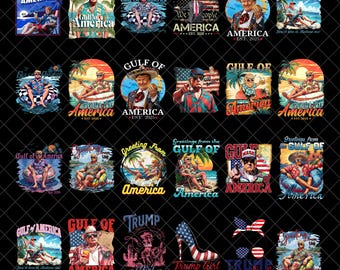Trump Gulf of America Viral Bundle PNG, Doge Png, Gulf of Mexico to Gulf of America, Gulf of America Trump PNG, Trump Statement PNG