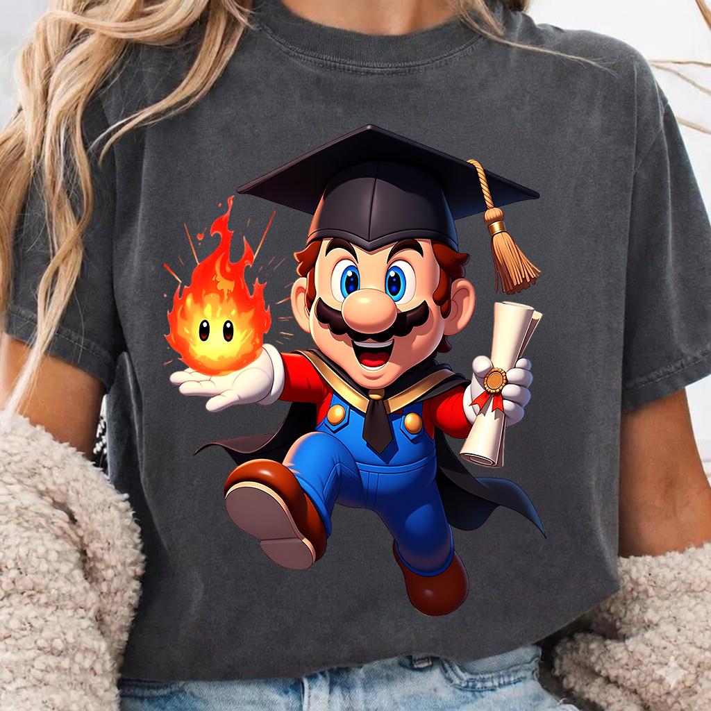 Mario Graduation PNG Clipart Bundle, Super Mario Class of 2026 PNG ...