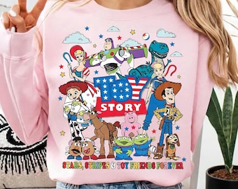 Toy Movie 4th Of July PNG, Cartoon 4th July, Independence Day Design, Coquette Bow Style, Patriotic Shirt Design, Sublimation File