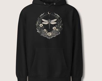 Dragonfly Sigil – “Becoming” | Dark Feminine Witchy Sweatshirt