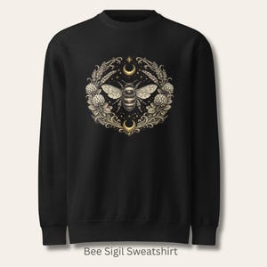 Bee Soft Sting Sigil premium crew neck, Witchy Celestial Symbolic Art for Dark Feminine Women  sweatshirt