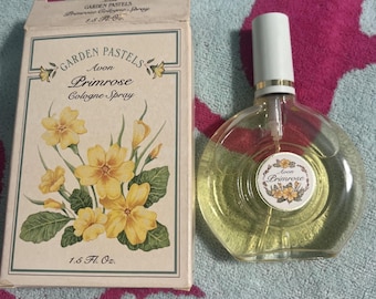 Vintage 1989 Avon Garden Pastels Primrose 1.5 Oz Spray Cologne NIB