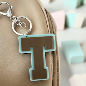 Personalized Diaper Bag Tag // Sports Letter Backpag Tag // Initial // Keychain // Child’s Name Tag // Sports Bag Keychain