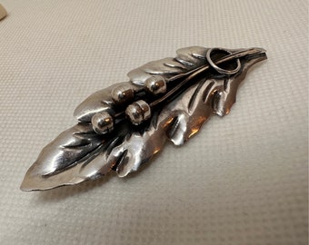 Vintage Sterling Brooch Mexico 925 sterling Silver Signed  TR-29